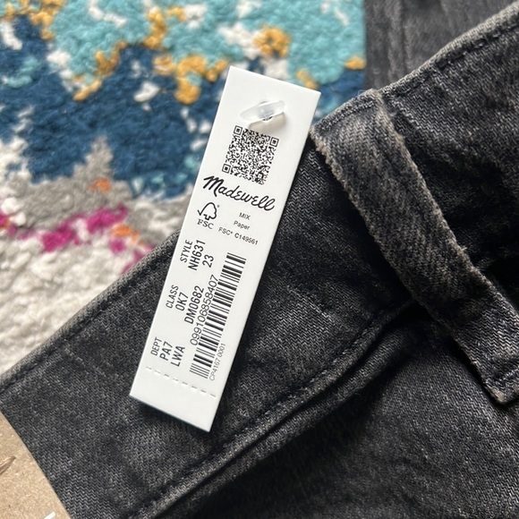 Madewell The Low-Rise Perfect Vintage Jean in Lunar Wash  NEW With Tags size 23 - Picture 10 of 12